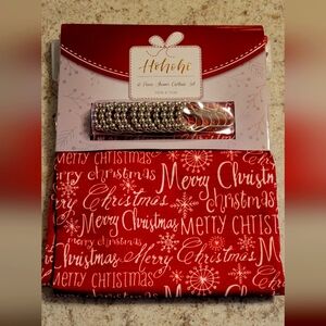 13 Piece Merry Christmas Shower Curtain Set, New in packaging